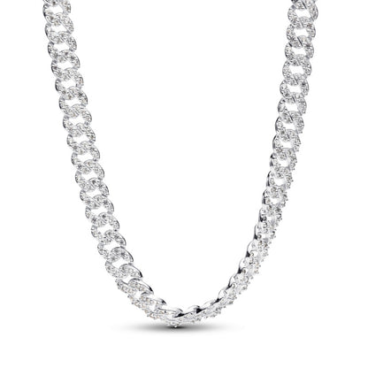 Pavé Cuban Chain Necklace