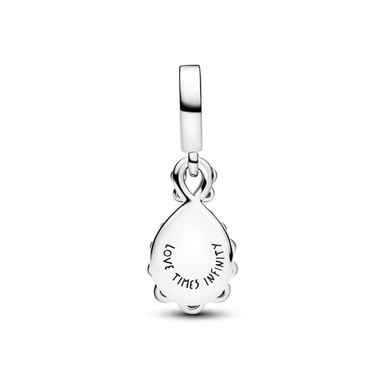 Opalescent Infinity Double Dangle Charm