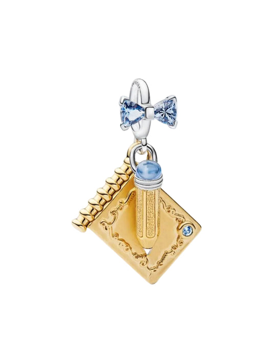 Bridgerton Dance Card & Pencil Dangle Charm