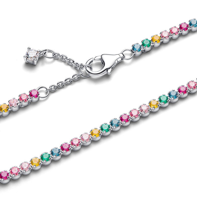 Rainbow Tennis Bracelet