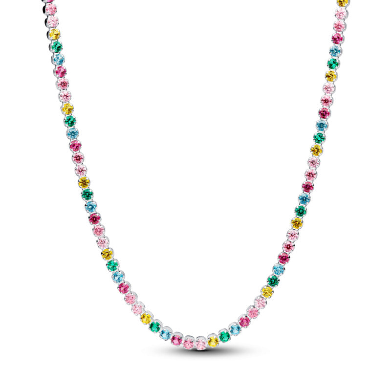 Rainbow Tennis Necklace