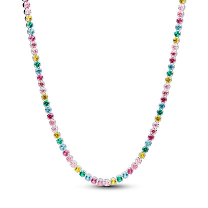 Rainbow Tennis Necklace