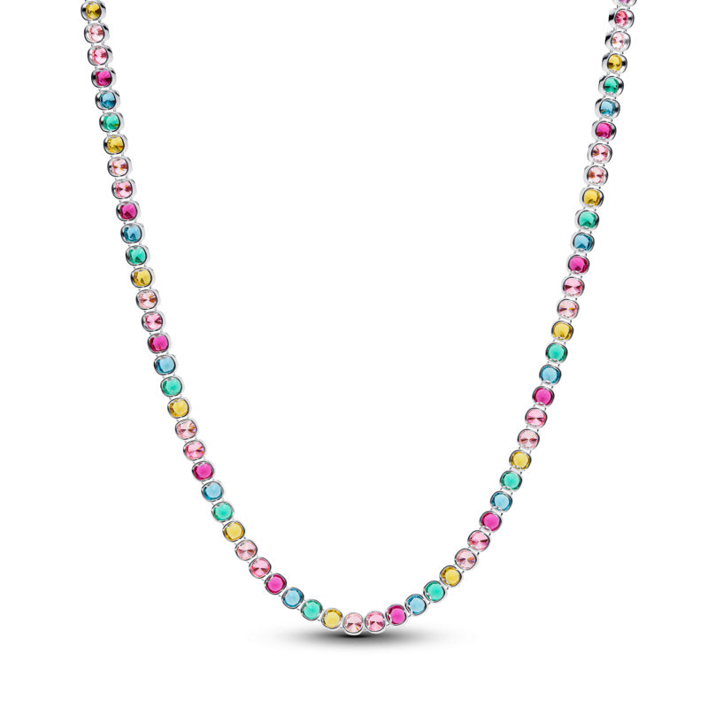 Rainbow Tennis Necklace