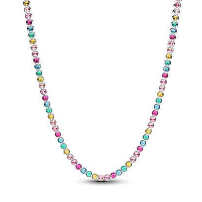 Rainbow Tennis Necklace