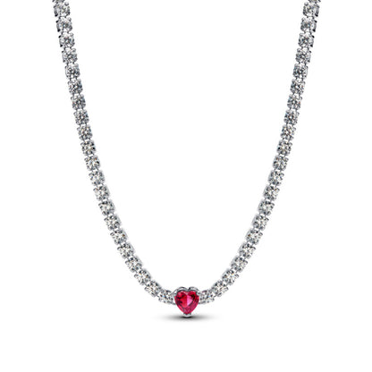 Halo Heart Pendant Choker