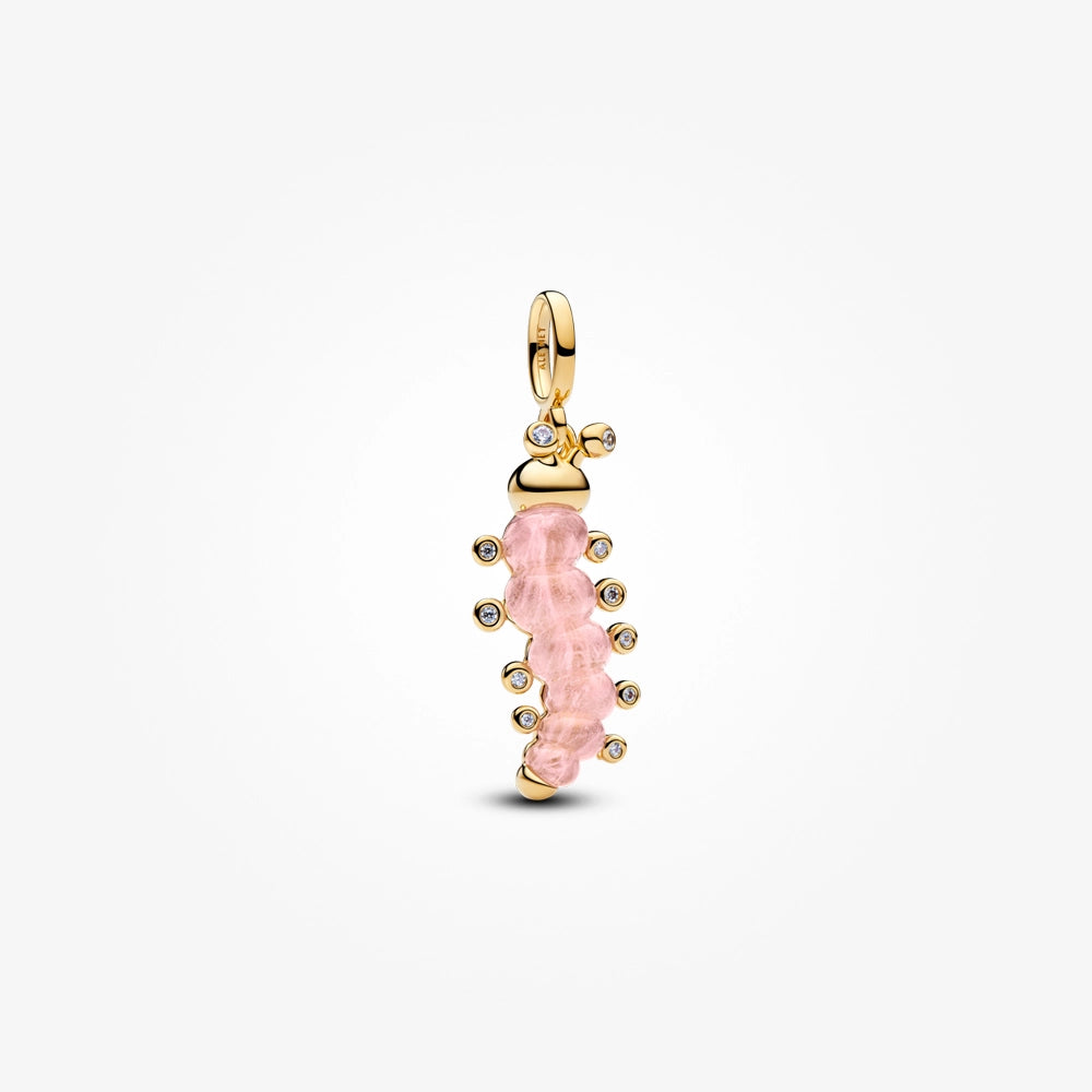 Pink Caterpillar Charm