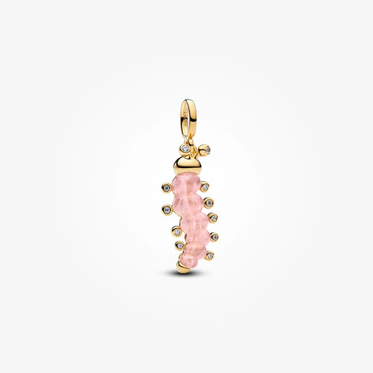 Pink Caterpillar Charm