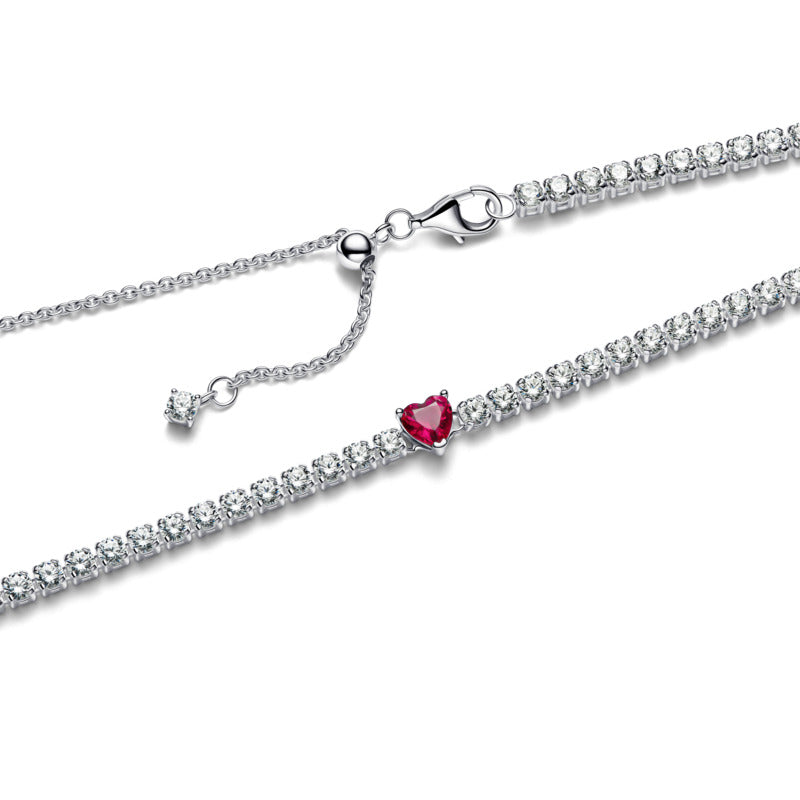 Halo Heart Pendant Choker
