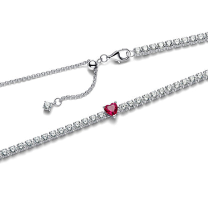 Halo Heart Pendant Choker