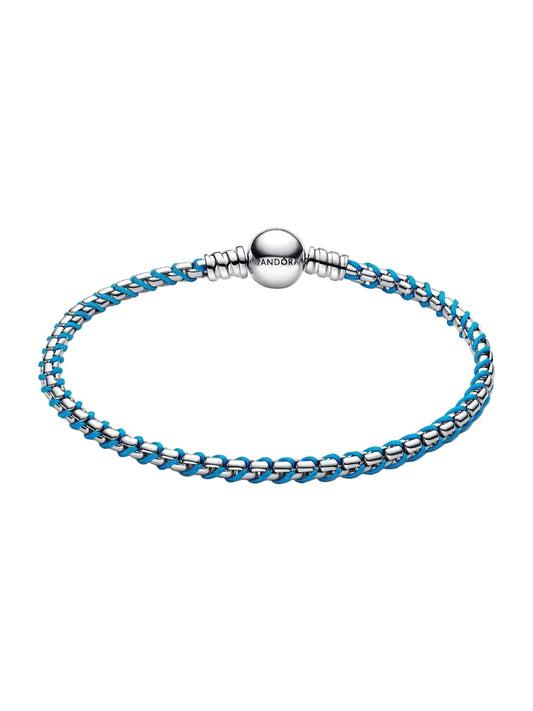 Blue Cord Snake Chain Bracelet