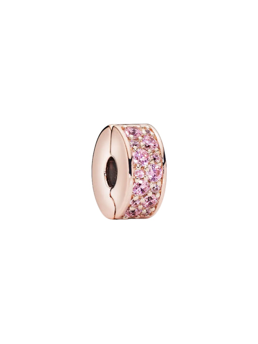 Pink Pavé Clip Charm