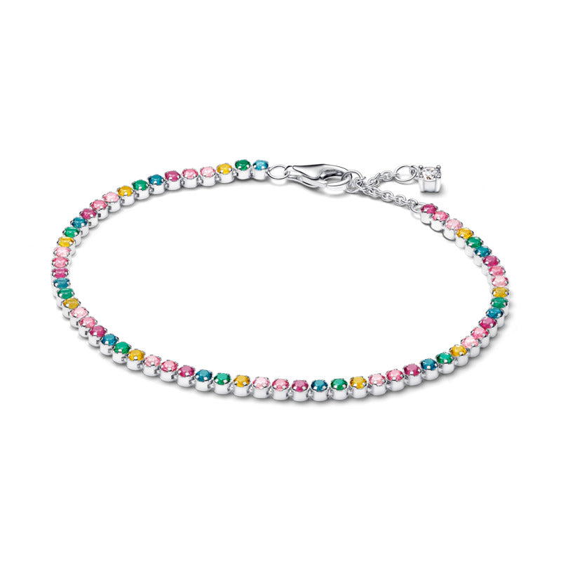 Rainbow Tennis Bracelet